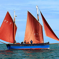 Buy canvas prints of Looe Lugger 'Our Daddy' by Tom Wade-West