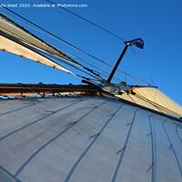 Buy canvas prints of Sails and Rigging of Brixham Trawler 'Leader' by Tom Wade-West