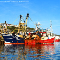 Buy canvas prints of Brixham Fishing Boats Margaret of Ladram and Proli by Tom Wade-West