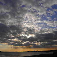 Buy canvas prints of Sky at Broughty Ferry by Rhonda Surman