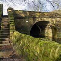 Buy canvas prints of Longbottom Bridge and the Rochdale Canal by Colin Green
