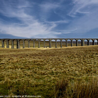 Buy canvas prints of The Ribblehead (Batty Moss) Viaduct and Landscape by Colin Green