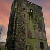 Buy canvas prints of Lumbutts Mill Water Tower Remains by Colin Green