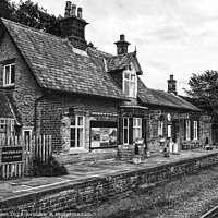 Buy canvas prints of Brockholes Railway Station by Colin Green