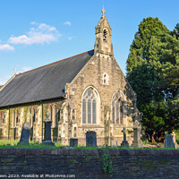 Buy canvas prints of Church of St John the Baptist, Rogerstone by Colin Green