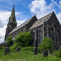 Buy canvas prints of St Paul's Church, Denholme by Colin Green