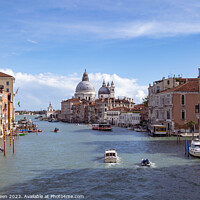 Buy canvas prints of Grand Canal and the Dome of Santa Maria della Salute by Colin Green