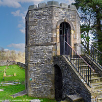 Buy canvas prints of Stone Gazebo at St Mary's Church, Kirkby Lonsdale by Colin Green
