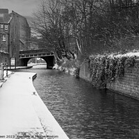 Buy canvas prints of Winter on the Rochdale Canal by Colin Green