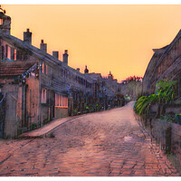 Buy canvas prints of Town Gate, Heptonstall Sunset Artwork by Colin Green