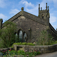 Buy canvas prints of Cross Stone Church by Colin Green