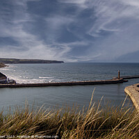 Buy canvas prints of Coastline North from Whitby Piers by Colin Green