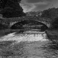 Buy canvas prints of Brearley Bridge and the River Calder by Colin Green