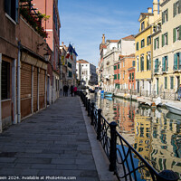 Buy canvas prints of Rio Marin Canal, Venice by Colin Green