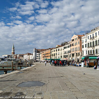 Buy canvas prints of Riva degli Schiavoni, Venice by Colin Green