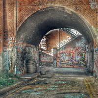 Buy canvas prints of Urban Graffiti Arch by Keith Folkard