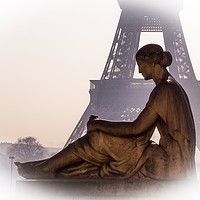 Buy canvas prints of Trocadero and Eiffel Tower Paris by Keith Folkard