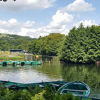Buy canvas prints of shibden boating lake by Paul Shaw