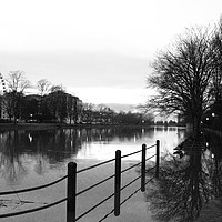 Buy canvas prints of Ouse in flood by Christopher Kiddle