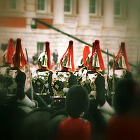 Buy canvas prints of The Queens Guard - Horse Guards by Brian Pearce