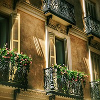 Buy canvas prints of The Balcony by Brian Pearce