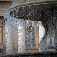 Buy canvas prints of Fountain St Peters Square Vatican by Brian Pearce