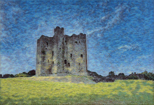 Digital painting of ancient mediaeval castle in Ir Picture Board by Thomas Baker