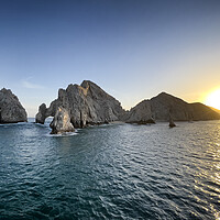 Buy canvas prints of The arches in Cabo Mexico during fading a sunset by Thomas Baker