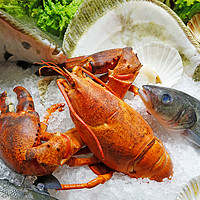 Buy canvas prints of Fresh Seafood on Ice  by Thomas Baker
