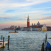 Buy canvas prints of Grand canal in Venice during Evening  by Thomas Baker