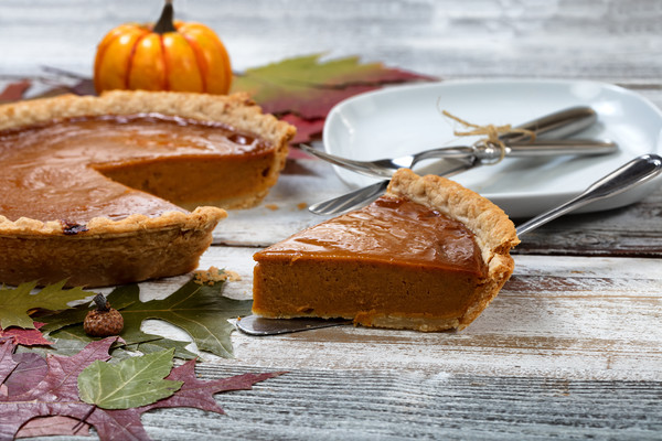 Homemade pumpkin pie for the special Autumn holida Picture Board by Thomas Baker