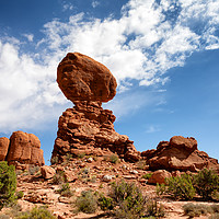 Buy canvas prints of Balanced rock in Arches National Park by Thomas Baker