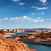 Buy canvas prints of Colorado river with Lake Powell in Arizona during  by Thomas Baker