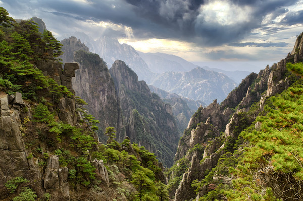 Huangshan or Yellow Mountain in China Picture Board by Thomas Baker