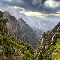 Buy canvas prints of Huangshan or Yellow Mountain in China by Thomas Baker