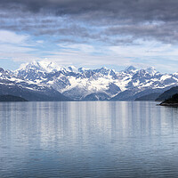 Buy canvas prints of Close up of Alaska Glacier bay landscape during la by Thomas Baker