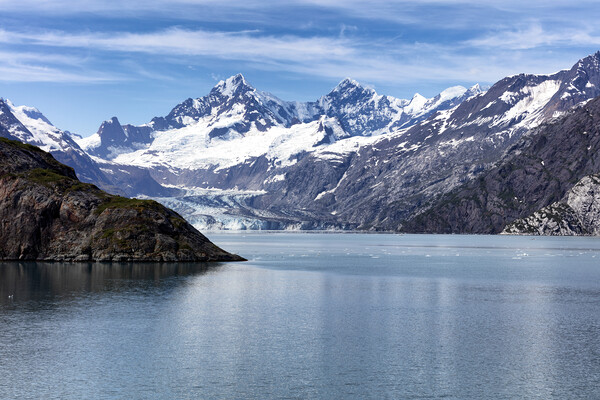 Close up view of Alaska Glacier bay with global wa Picture Board by Thomas Baker