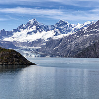 Buy canvas prints of Close up view of Alaska Glacier bay with global wa by Thomas Baker