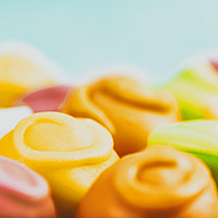 Buy canvas prints of Colorful Fondant Candies by Radu Bercan