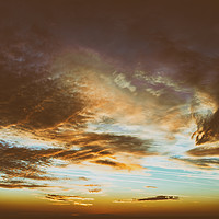 Buy canvas prints of Beautiful Sunset On Cloudy Summer Sky by Radu Bercan