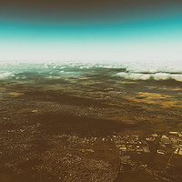 Buy canvas prints of Aerial Photo Of Earth Horizon by Radu Bercan