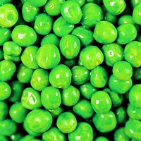 Buy canvas prints of Pile Of Fresh Green Peas Top View by Radu Bercan