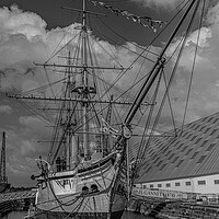 Buy canvas prints of The  Sloop HMS Gannet  by Rob Lucas