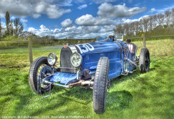 Bugatti Grand Prix Racing Car Picture Board by Catchavista 