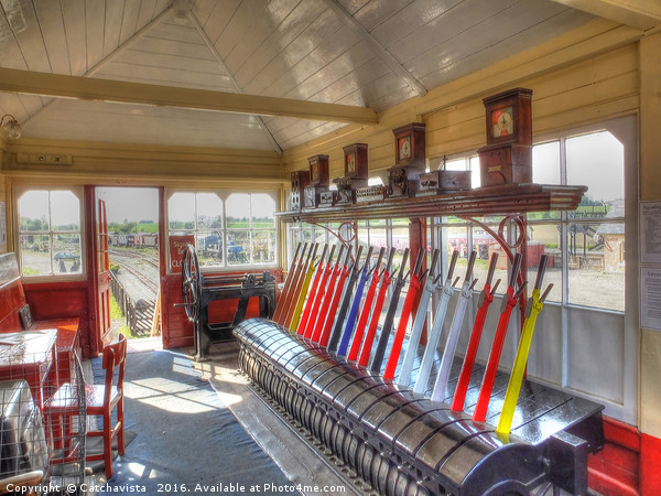 Signal Box - Swanwick Junction Picture Board by Catchavista 