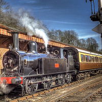 Buy canvas prints of Steam Locomotive 1054 - the LNWR Coal Tank by Catchavista 