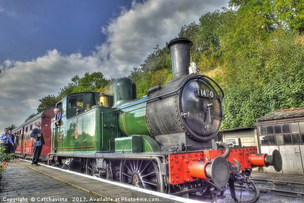 Steam Train 1450 - Bewdley Station Picture Board by Catchavista 