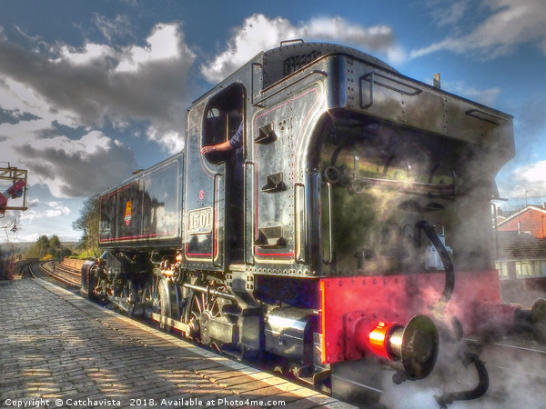 Steam Engine No.1501 Picture Board by Catchavista 