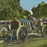 Buy canvas prints of De Dietrich Racing Car by Catchavista 