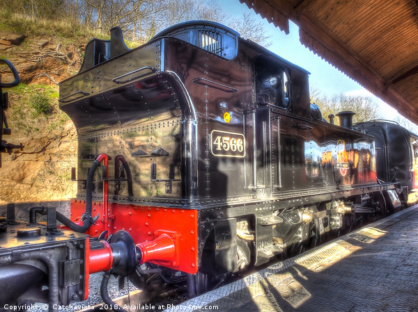 Steam Train No.4566 at Bewdley Picture Board by Catchavista 